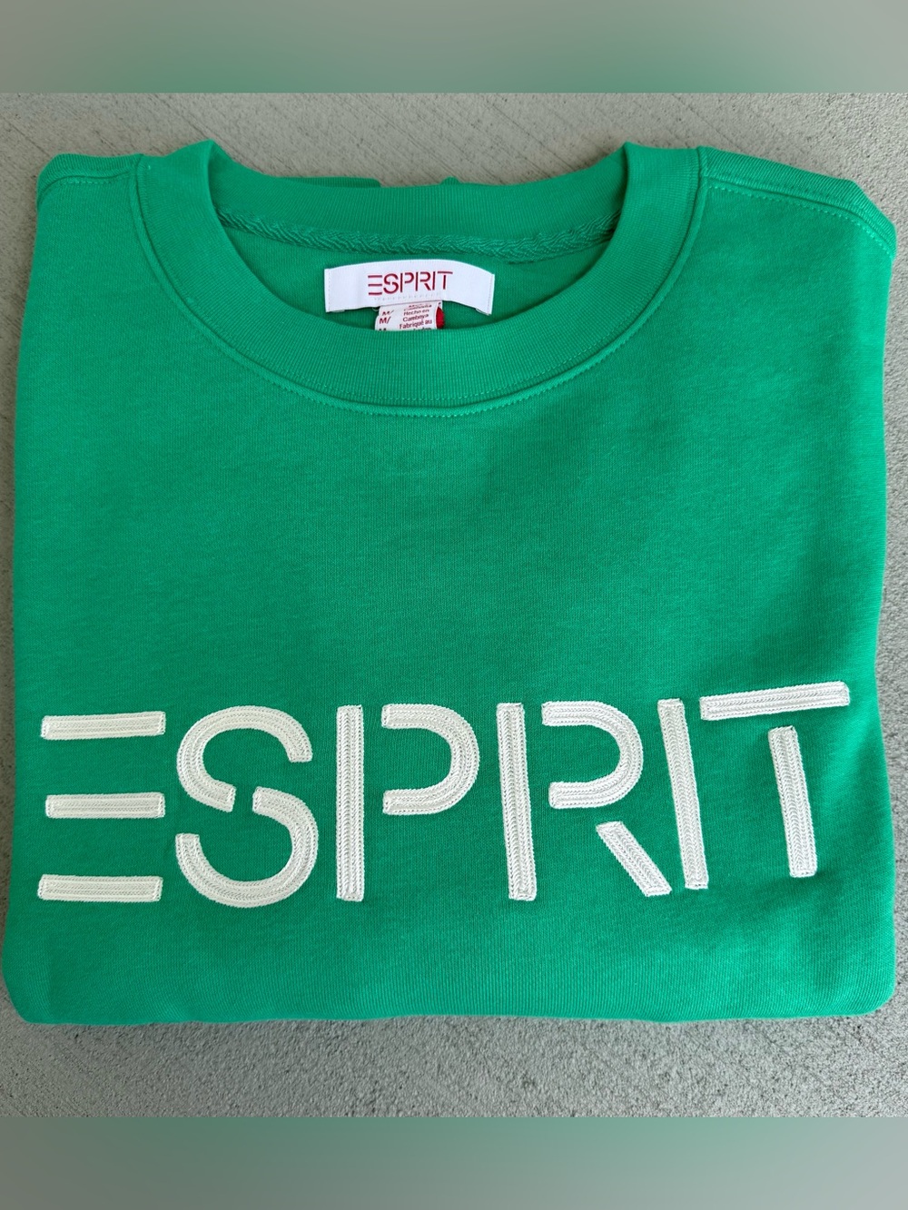 ESPRIT 3-Pack Rainbow/Cream, Blue, Green/White Sweatshirts Embroidered Logo - Picture 4 of 16